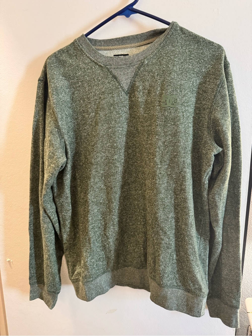DC Men's Olive Green Crewneck Sweatshirt